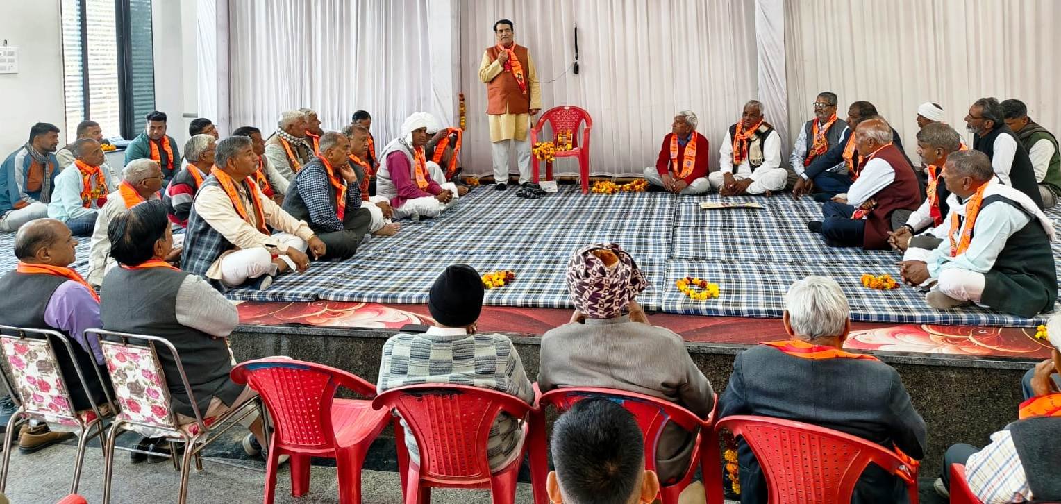 च्यवन गौड़ ब्राह्मण समाज के प्रतिभा सम्मान समारोह को लेकर बैठक आयोजित