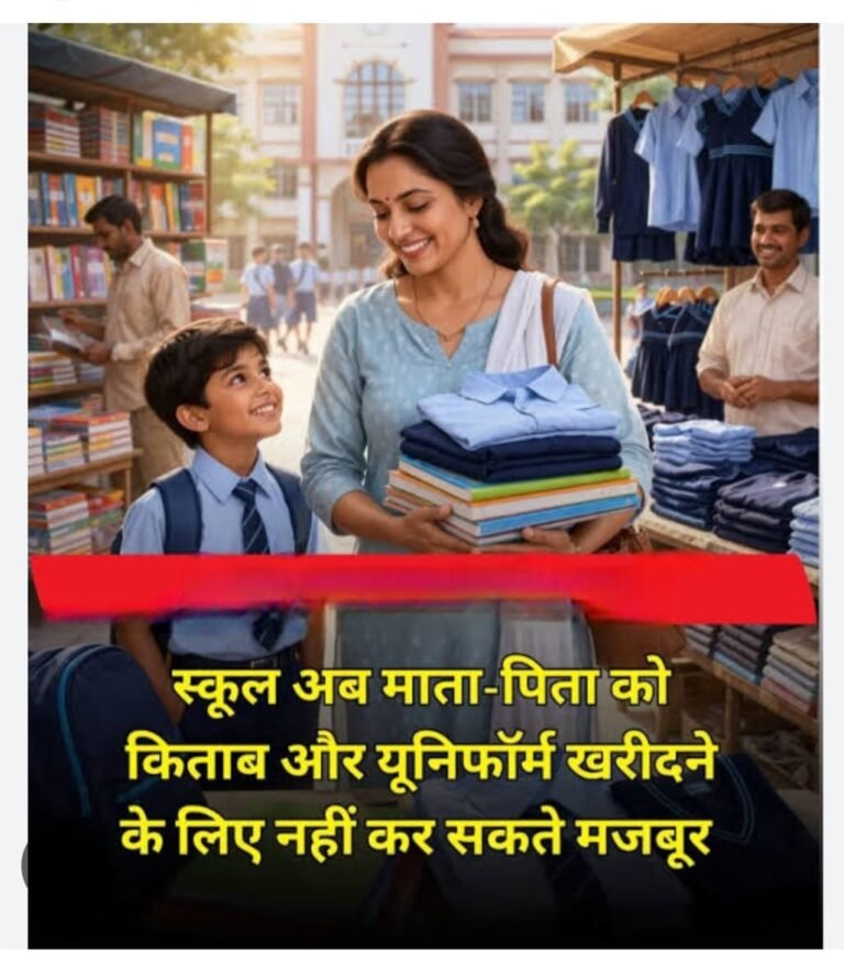 निजी स्कूल अब यूनिफॉर्म, किताबों और जूतों के लिए  नहीं कर पाएंगे ‌विवश