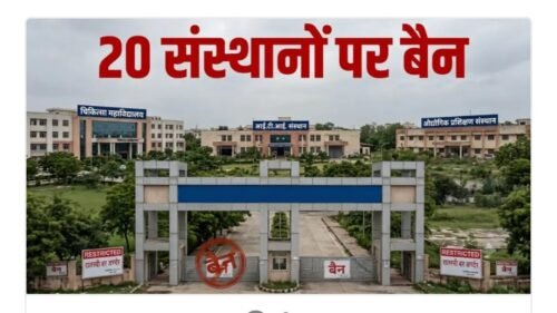 दो मेडिकल कॉलेज सहित 20 कॉलेज और इंस्टिट्यूट पर प्रतिबंध