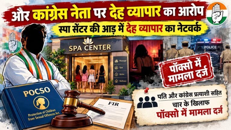 पति और नेता पर देह व्यापार का आरोप
